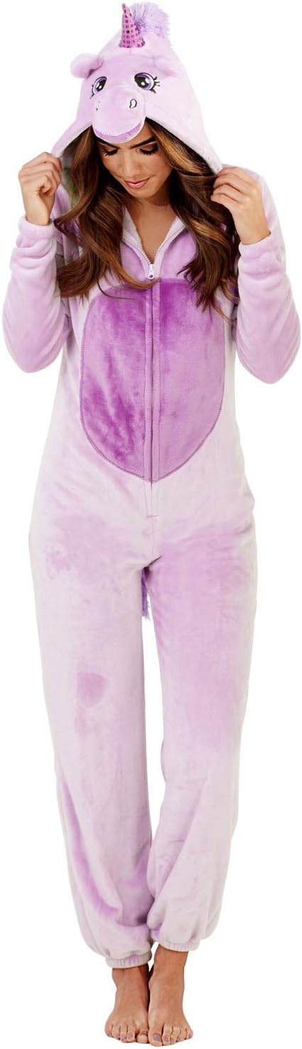 Ladies Luxury 3D Unicorn All In One Jumpsuit Onesie