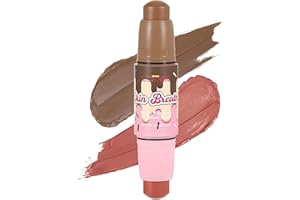 UCANBE Skin Breath Blush & Bronzer Multiuse Stick, 2-in-1 Creamy Face Cheeks Contour Makeup Stick for Natural Radiant Finish 
