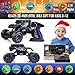Remote Control Monster Trucks, PinSpace Electric RC Cars 1:12 Scale Off Road Truck with Full-Time 4-Wheel Drive System, 4 Shock Absorbers, Digital Controller for Kids Age 8 Years and Up