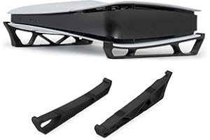 Glistco Skates - Horizontal Stand Compatible with PS5 Slim (Black, Disc)