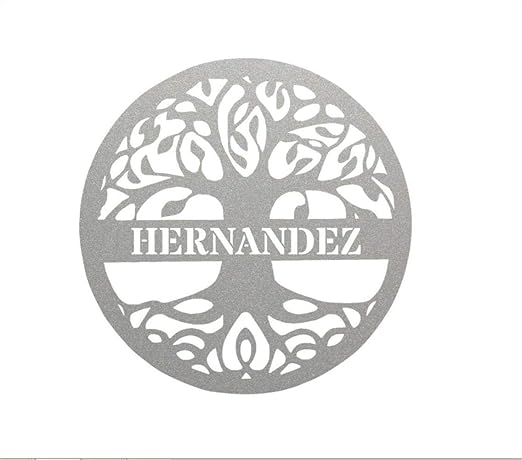 Buy Personalized Metal Family Tree Of Life Wall Art With Last Name Metal Wall Art Decor White 15 Inches Online At Low Prices In India Amazon In