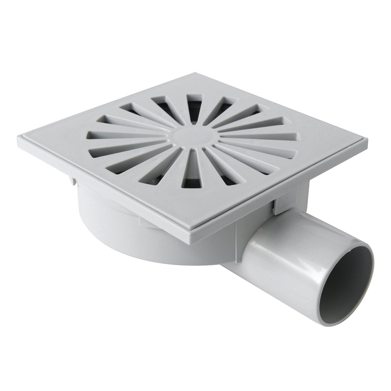 First Plast CHABS15G ABS Siphon Closure, Grey, 150 x 150 mm