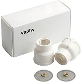 Vaphy #12 Ceramic (Twin Pack) White TIG Welding Cup