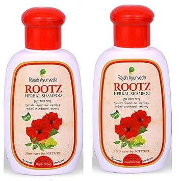 Rajah Ayurveda Rootz Herbal Shampoo - 100ml (Pack of 2)