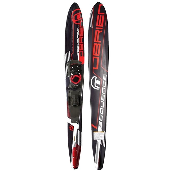 O'Brien Sequence Slalom Water Ski with X9 Standard Binding Black, 67