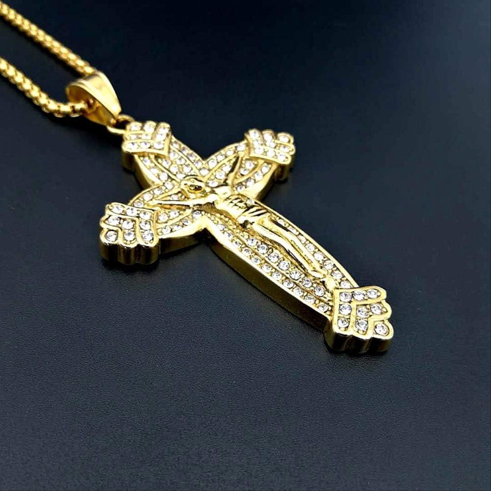 Collar Con Cruz De Jesús, Joyería De Navidad Con C... – Grandado