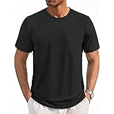Cotrasen Mens T-Shirts Short Sleeve Pocket T Shirts UPF 80+ Sun Protection Lightweight Moisture Wicking Casual Crew Neck Tee