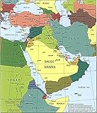 Middle East CIA Map - Iraq Iran Israel Political