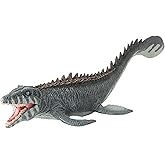 JQWW Gray Mosasaurus Toy 13" Realistic Hand-Painted Dinosaur Figurine | Prehistoric ocean predator collectible for diorama, display and educational play. Great gift for collectors.