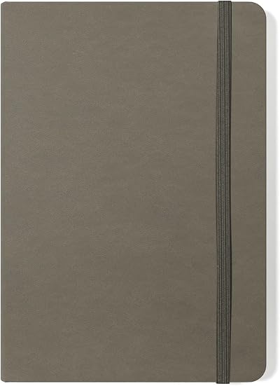 Silvine A5 Executive Hardback Notebook Grey 160 Lined Pages 90gsm Paper