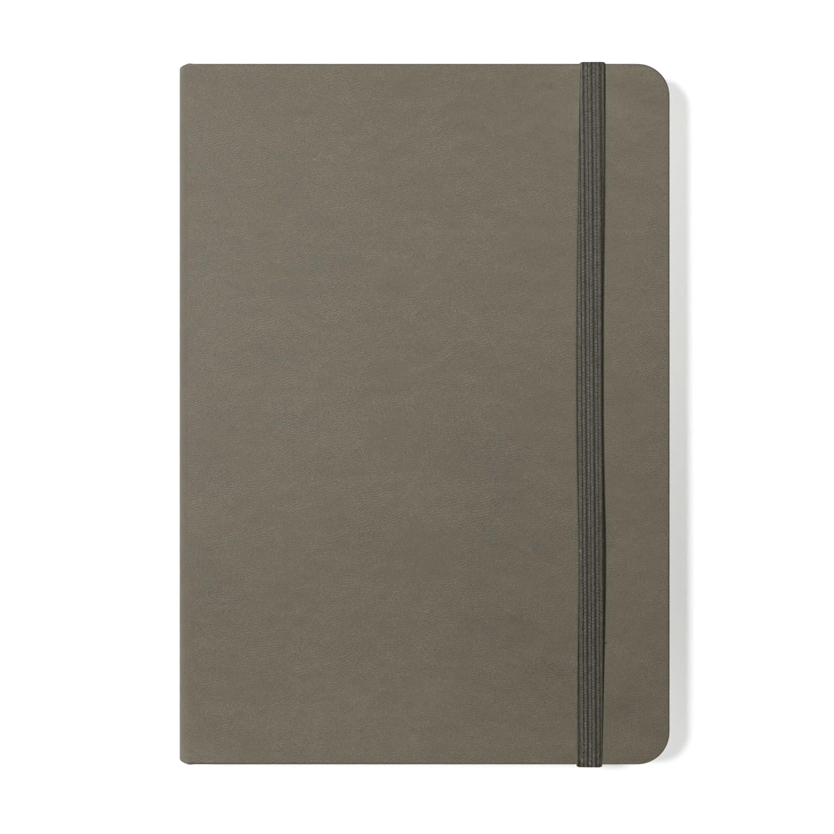 Silvine A5 Executive Hardback Notebook / Journal Grey. 160 Lined Pages of 90gsm Premium Ivory Paper — image 1