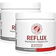 Reflux Digestive Supplement - Peach Mango Flavor - Each Tub = 30 Scoops = 30 Servings - Mucosal Support for Acid Issues - with Mucosave FG and Slippery Elm Bark (2 Tubs)