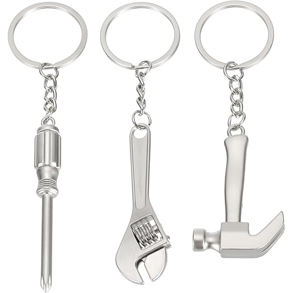 Tofficu Lot De 2 Mini Porte-clés À Coulisse En Métal De Haute Précision