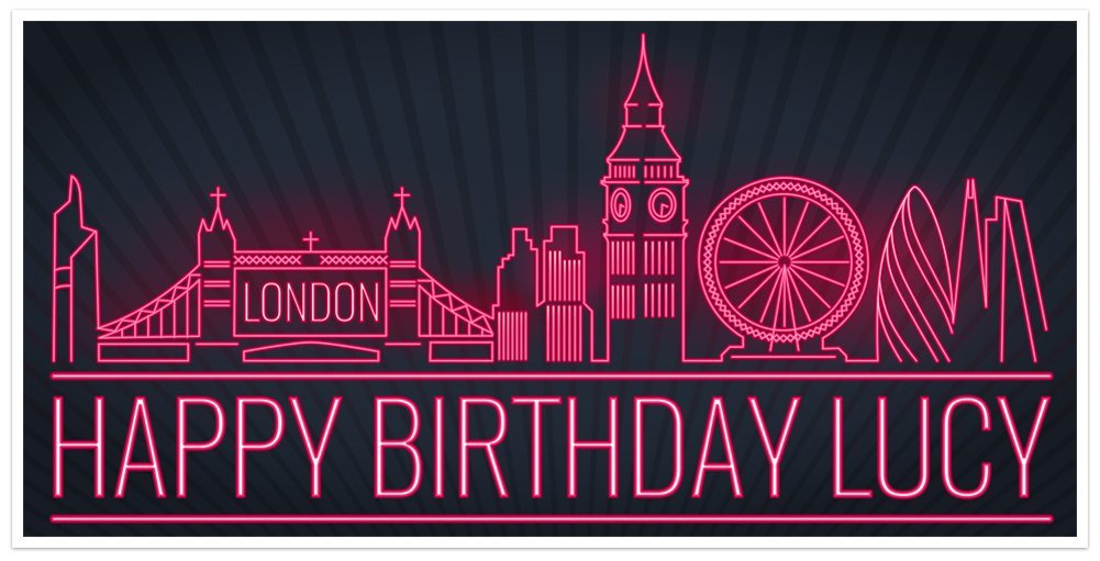 Amazon Com London Birthday Banner Personalized Party Backdrop