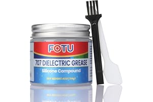 FOTU 707 Dielectric Grease for Electrical Connectors to Battery Terminal 、Spark Plug, Waterproof Plumbers Silicone Grease to O Ring Seal，Automotive Super Lube Synthetic Grease (4 Oz, 1-Pack)