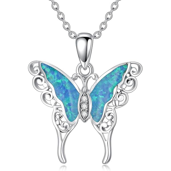 AXOMY Collar De Cisne De Plata De Ley 925 Con Colgante De Cisne De Circonita Azul Con Corazón Azul Y Espina De Espolón Con Colgante De Dos Cisnes, Regalos De Joyería