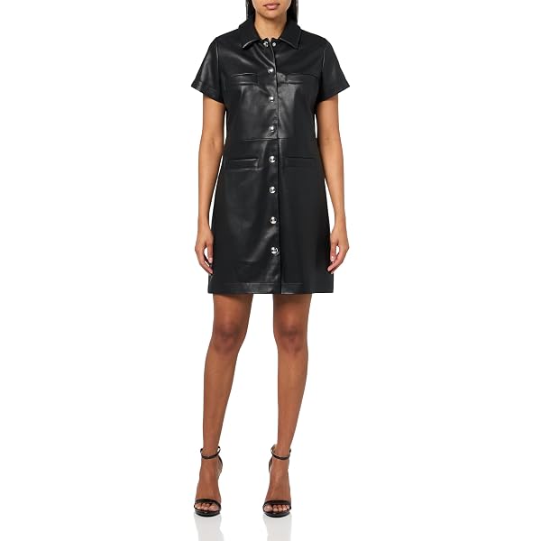 Amazon.com: BOSS, Friendly Leather Mod Mini Dress, Black Oil, 2 : Clothing,  Shoes & Jewelry
