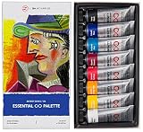 ZenART's Essential Palette Oil Paint Set - with Fundamental Colours from The Infinity Series of Professional Artists' Oil Colours, Non-Toxic, Lightfast, High Pigment Load, 8 (1.52 fl oz) Tubes