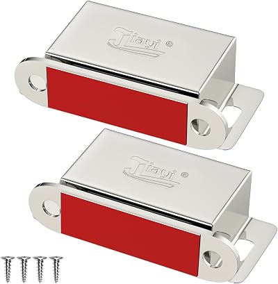 Jiayi Cabinet Magnetic Door Catch 2 Pack 14KG Stainless Steel 55mm