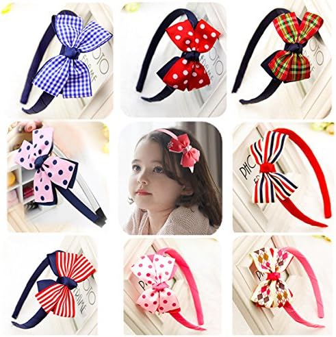 Calliar Cute Kids Fashion Girl's Headbands Hair Accessories With Multi Color(10Pack,Lovely Bow)