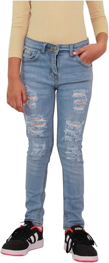 white stretchy jeans