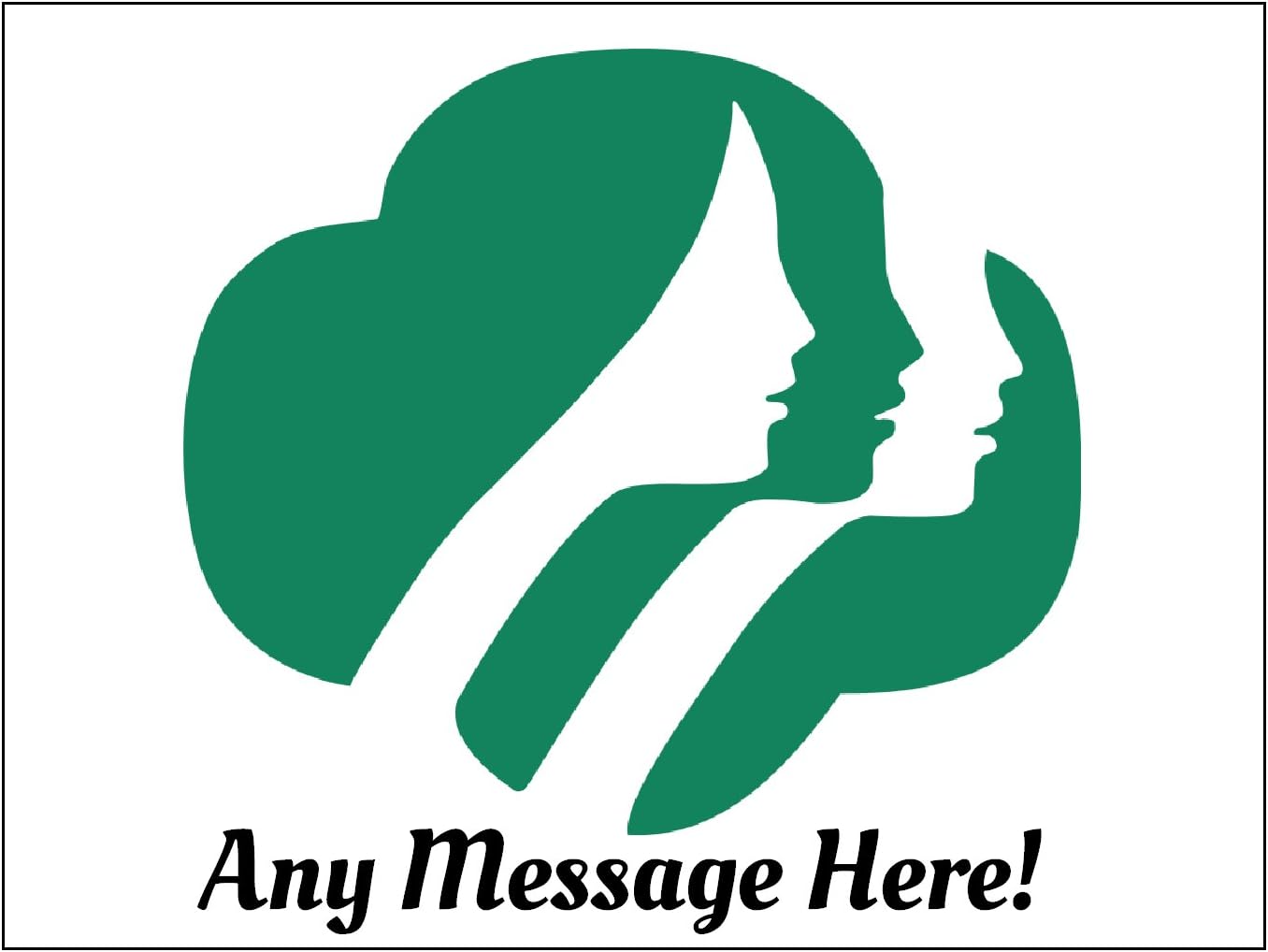 GIRL SCOUT EMBLEM Cake topper Edible image sugar sheet cake decoration personalized boy scout