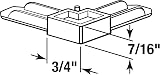 Prime-Line White Plastic Screen Frame Corners 7/16 x 3/4 Inch Pack of 50 view 4