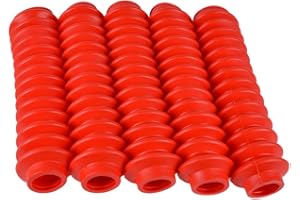 RUKSE 5 Shock Boots RED Fits Most Shocks for Jeep Universal Off Road Vehicles