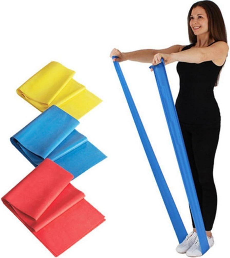FitKit Resistance Exercise Band - 1.5M / 2M - Pilates Strength Conditioning Yoga Insanity P90X – 1 BAND