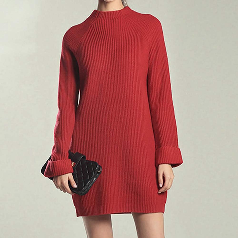 red long jumper dress