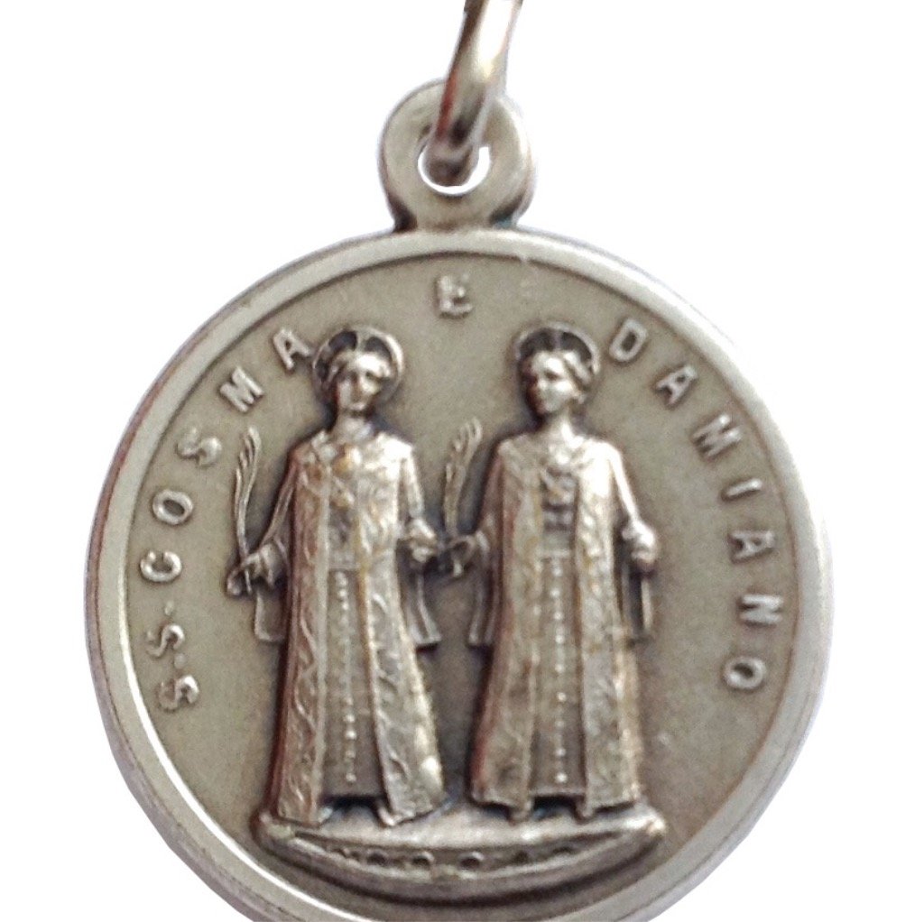 I G J Medal of Saints Cosmas and Damian - Patrons Saints of Doctors Surgeons, Pharmacists and Dentists