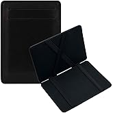 AegatarLue Men Wallet Interesting Magic Wallets to Showcasing Magic, Slim Credit Card Holder Wallet Clamshell and Portable Men's Leather Wallets for Jeans Pocket (Style 1, Black)