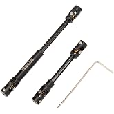 MEUS RACING SCX24 Driveshaft Cut to Length Driveshaft for 1/24 Axial SCX24 RC Crawler Car (Black)