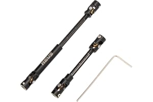 MEUS RACING SCX24 Driveshaft Cut to Length Driveshaft for 1/24 Axial SCX24 RC Crawler Car (Black)