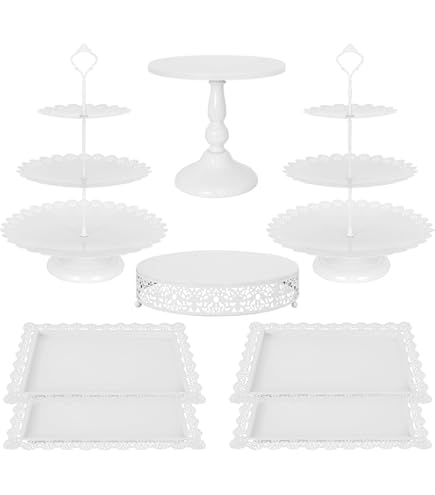 Amazon.com: ZOOFOX Set of 10 Metal Cake Stands, Cupcake