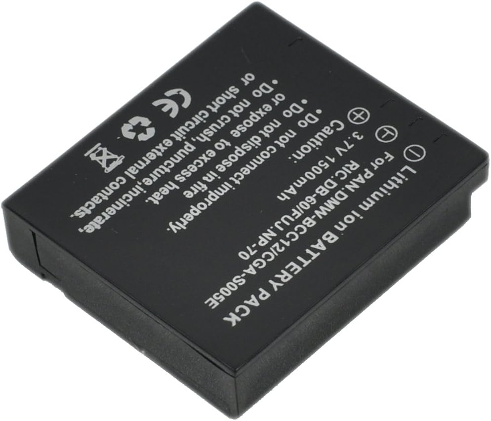 BTBAI 4x BP-41 Battery For BP41 DP1 DP2 DP3 Merrill CGA-S005 NP-70 Digital Camera Battery k1a, black - Image 5