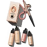 Luminess Air Icon Pro Airbrush System with 4-Piece Foundation Starter Kit, Medium Coverage - Quick, Easy & Long Lasting Application - Includes Silk 4-In-1 Foundation, Highlighter and Blush