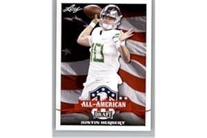 2020 Leaf Draft #63 Justin Herbert RC Rookie Football Trading Card