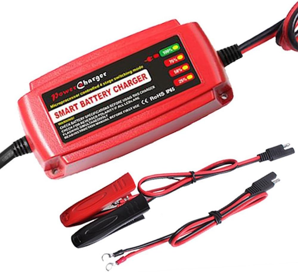 12V 5A Battery Charger Portable Automatic Battery Trickle Charger
