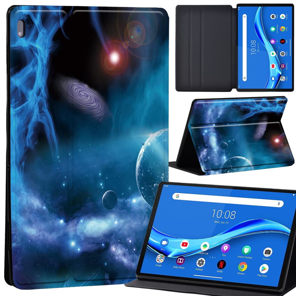 Case For Lenovo Tab M10 FHD Plus 10.3 inch (TB-X606X TB-X606F) Leather Case with Auto Wake-up, Flip Case for Lenovo Tab M10 FHD Plus Cover (blue universal space)