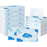 JOWLOT Lotion Facial Tissues - 1200 Sheets 3-Ply Ultra Soft Portable Travel Tissues for Sensitive Skin, Soothing and Gentle Tissues Bulk for Nose
