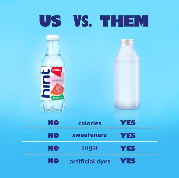 HINT FRUIT-INFUSED BOTTLED WATER, CRISP APPLE – SUGAR FREE FLAVORED WATER WITH ZERO CALORIES, NATURALLY FLAVORED, AND NO ARTIFICIAL SWEETENERS – 16 FL OZ (PACK OF 12)