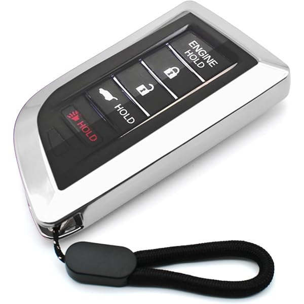 2Pcs Coolbestda Silicone 5 Buttons Smart Key Skin Jacket Fob Cover Case Remote Keyless Entry