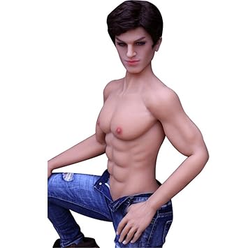 Männliche Sexpuppe Gay Masturbator Silikon liebespuppe mit 18cm Dildo Metallskellet 2 Öffnungen Sex Spielzeug für Frau für Mä