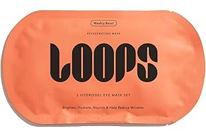LOOPS WEEKLY RESET - Rejuvenating Hydrogel Eye Mask - Brighten, Hydrate, Nourish and Help Reduce Wrinkles for Refreshed Eyes - Reduces Signs of Puffiness - For Resilient-Looking Skin - 1 Pc