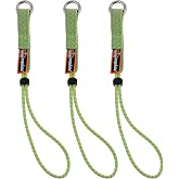 Ergodyne Squids 3703 Tool Tail Attachment with Loop End, Standard Length, 15 Pounds,Lime