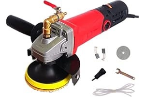 Ganggend Wet Polisher with 4'' Diamond Polishing Pad Tools Kit, Variable Speeds, 860W/110V Wet Buffer, Low-noise Buffing Machine for Concrete / Stone Countertop, Floor Surface, Marble, Ceramic Tile
