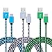 USB Type C, USB C to USB A Charger 3Pack 6FT Braided Sync Data Fast Charging Phone Cord Compatible Smsung Note 9,Galaxy S8 S9 Plus, Note 8, LG V30 G6 G5 Google Pixel, OnePlus 5