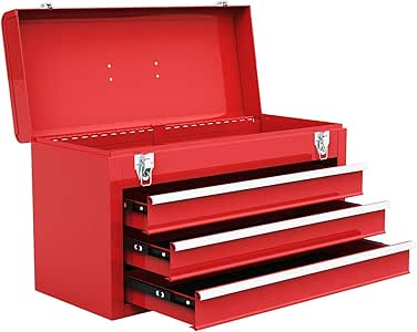 Amazon Com Goplus Tool Chest 20 Inch Portable Tool Box Steel