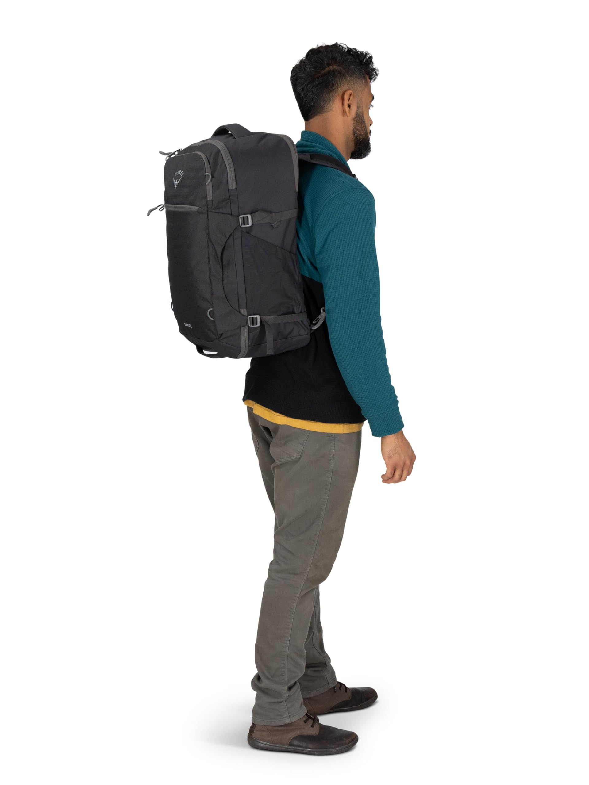 Osprey Daylite 44L Carry-On Travel Pack - Lightweight, Durable Backpack with Streamlined Design - Versatile, Spacious Bag for Weekend Trips or Business, Black